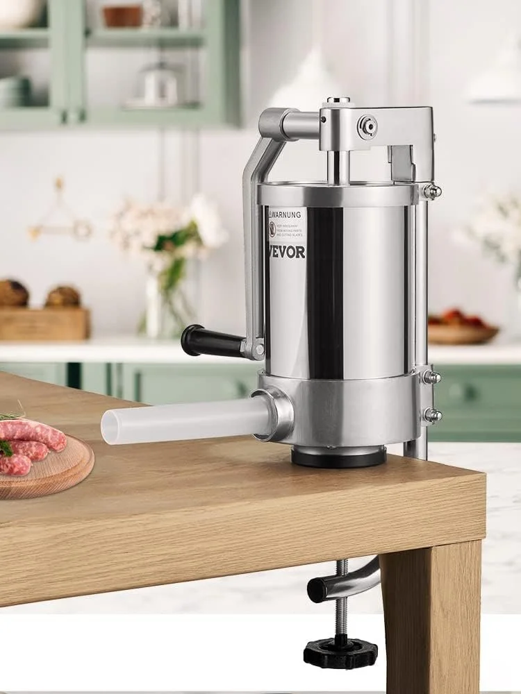 Наповнювач для ковбас VEVOR ES-1.5L Silver, фото №7
