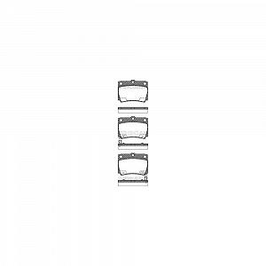 Комплект гальмівних колодок, дискове гальмо TRISCAN 8110 42022 для MITSUBISHI задня вісь - Фото 1