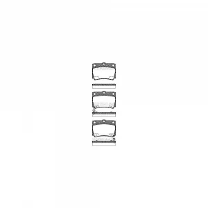 Комплект тормозных колодок, дисковый тормоз TRISCAN 8110 42022 для MITSUBISHI задний мост - Фото 1