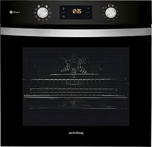 Вбудована духова шафа + варильна поверхня Privileg BAKO Turn&Go Steam 500 Silver synthetic.ua - Фото 1