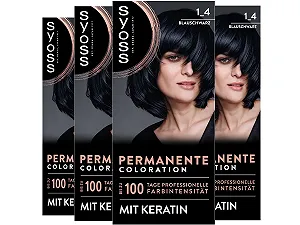 Купить Краска SYOSS 1_4 Сине-черный (4 x 115 мл), стойкая краска с кератином, обеспечивает до 100 дней профессиональной интенсивности цвета, 100% покрытие седины - Фото 1 Краска SYOSS 1_4 Сине-черный (4 x 115 мл), стойкая краска с кератином, обеспечивает до 100 дней профессиональной интенсивности цвета, 100% покрытие седины - Фото 1