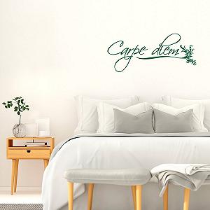 Наклейка на стіну WANDKINGS Carpe Diem 75 x 33 см Зелена synthetic.ua - Фото 1