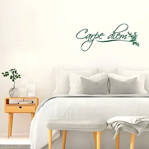 Наклейка на стіну WANDKINGS Carpe Diem 75 x 33 см Зелена synthetic.ua - Фото 1