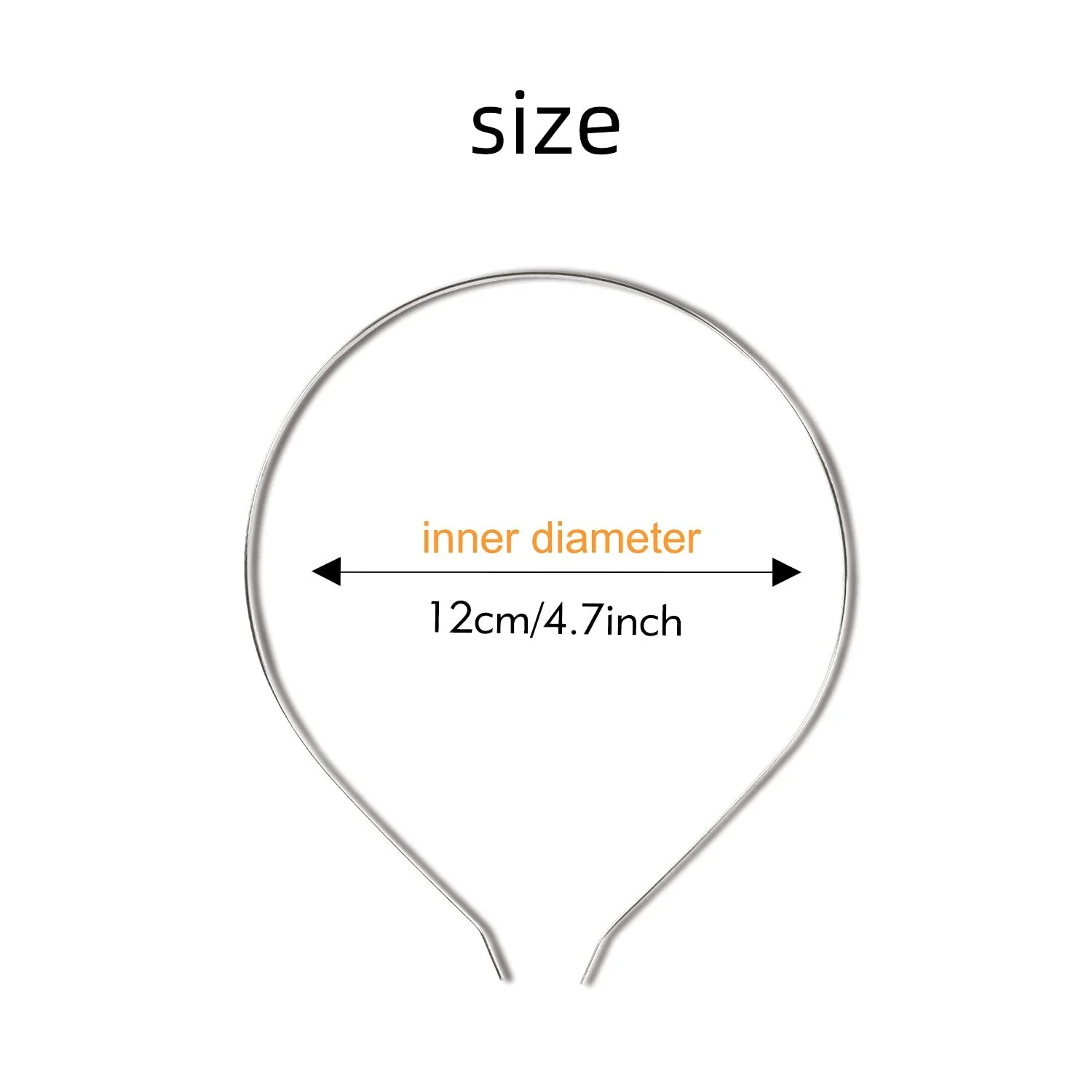 Обруч Сріблястий 5 мм (20 шт. в упаковці), фото №2