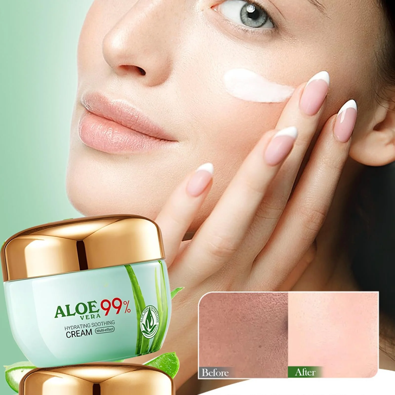 Денний крем Aloe Vera Soft Skin зволожуючий регенеруючий для обличчя та тіла (50 г), фото №2 Денний крем Aloe Vera Soft Skin зволожуючий регенеруючий для обличчя та тіла (50 г), фото №2