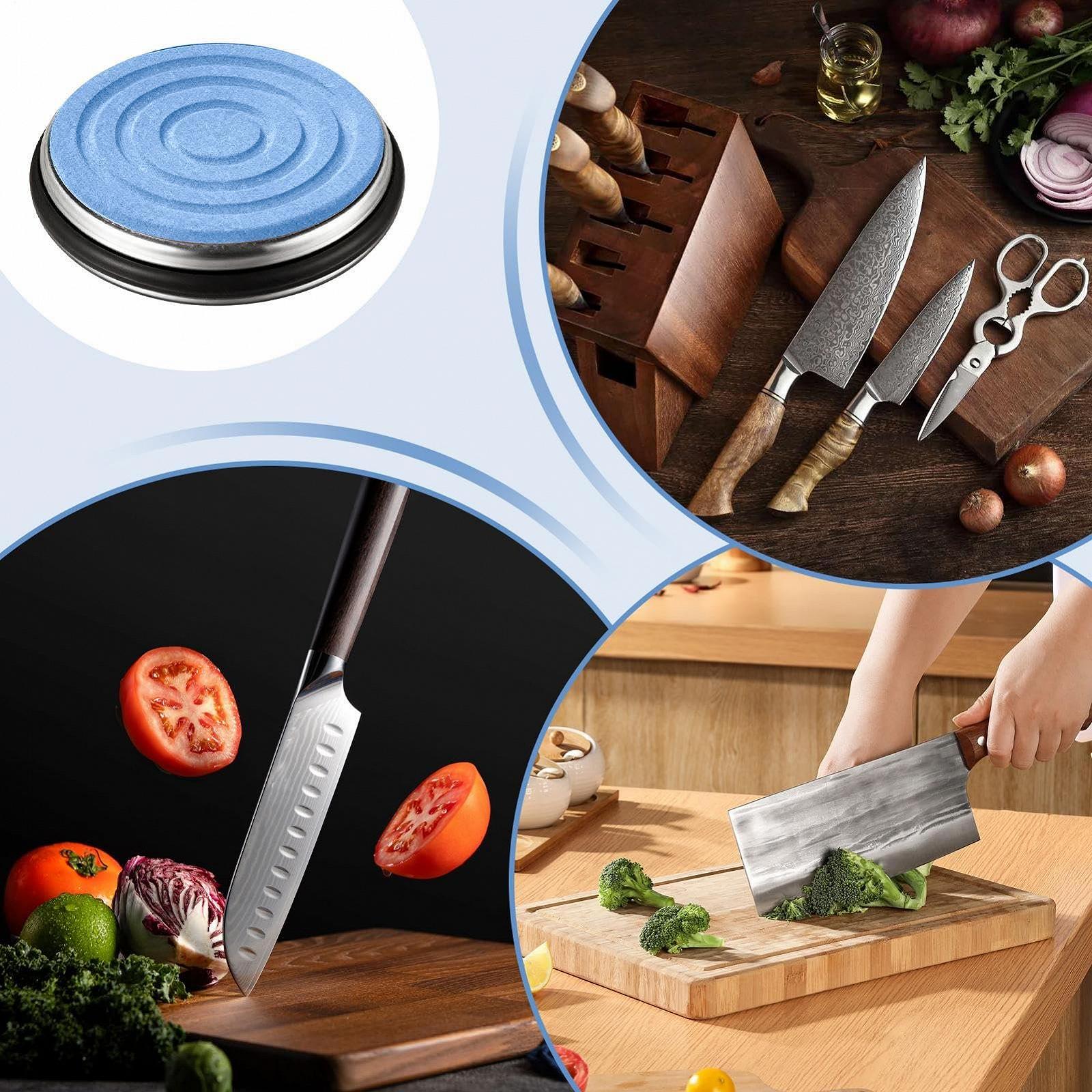 Точильный камень портативный многоцелевой для топоров ножей и мачете двухсторонний карманный из корунда, фото №4