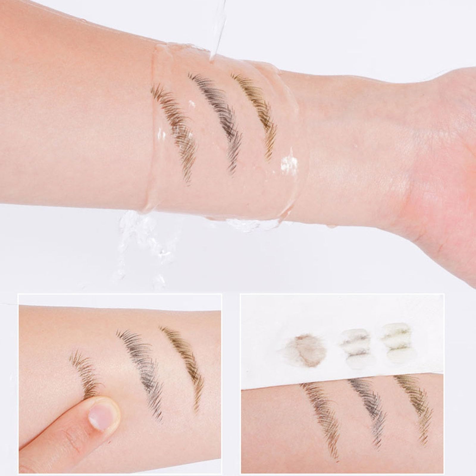 Олівець 3D Waterproof для брів з 2-ма вилковими наконечниками Microblading 2-точковий Довготривалий натуральний макіяж, фото №6