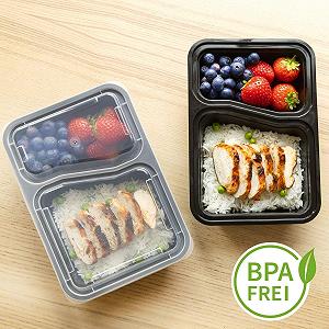 Контейнери для приготування їжі Igluu з 2 відділеннями герметичні BPA-Free 10 шт. synthetic.ua - Фото 1
