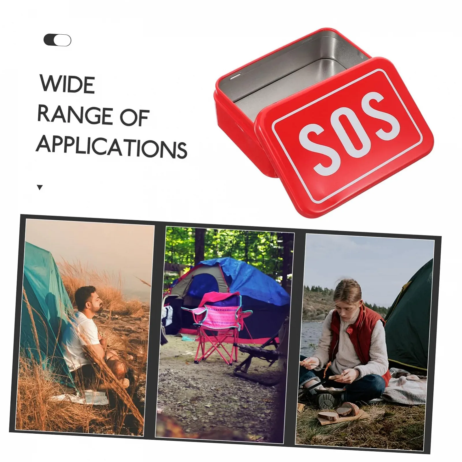 Ящик Sosoport 2 Box для виживання в дикій природі, металевий ящик для зберігання речей для виживання, багатофункціональний, фото №5