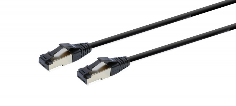 Патч корд Cablexpert PP8-LSZHCU-BK-0.25M, S/FTP литий 50u штекер із фіксатором 0,25 м чорний, фото №2