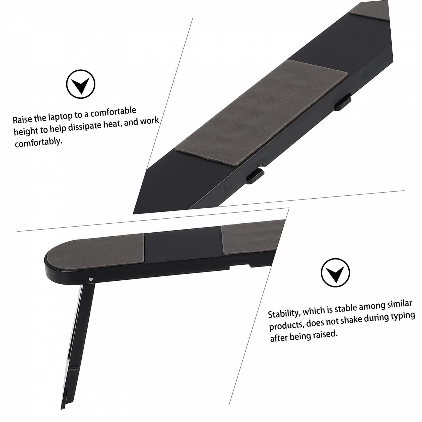 Підставка для ноутбука складана Uonlytech Портативна Регульована по висоті Планшетів Стабільна Компактна, фото №4