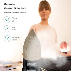 Бездротова парова праска 2400 Вт з керамічною підошвою synthetic.ua - Фото 1