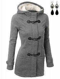 Куртка BYD з капюшоном, ґудзики-ріжки - Фото 1