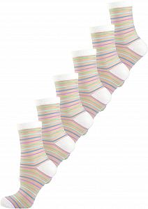 Носки NUR DIE Casual Женские, Набор 3, 6, 9 пар, Модные носки, Прозрачный современный дизайн - Фото 1