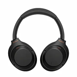 Беспроводные наушники Sony WH-1000XM4 / Bluetooth 5.0 / AUX / Активное шумоподавление / ANC / LDAC / AAC / SBC / Быстрая зарядка / Черные (WH1000XM4B.CE7) synthetic.ua - Фото 1