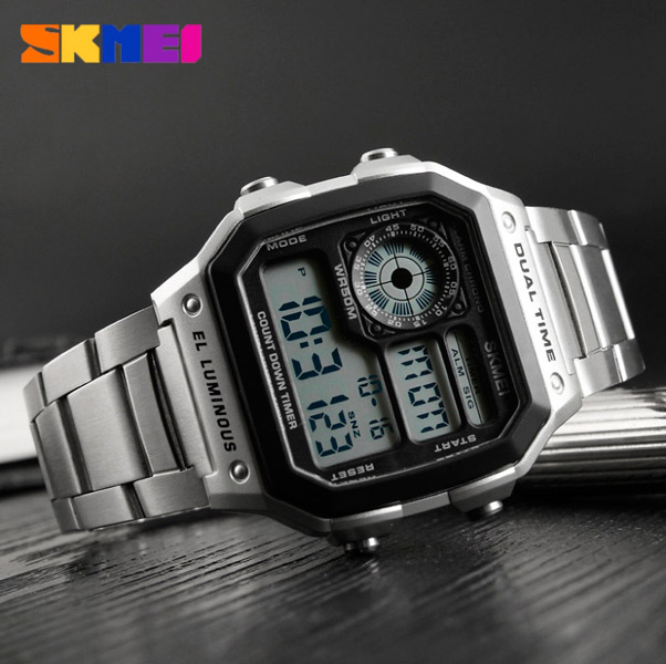 Годинник Skmei Ripple 1335S Срібний, фото №5