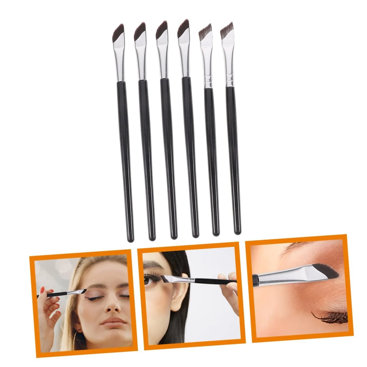 Кисти VINTORKY для кремовых и жидких текстур, для теней, для подводки глаз, фото №3