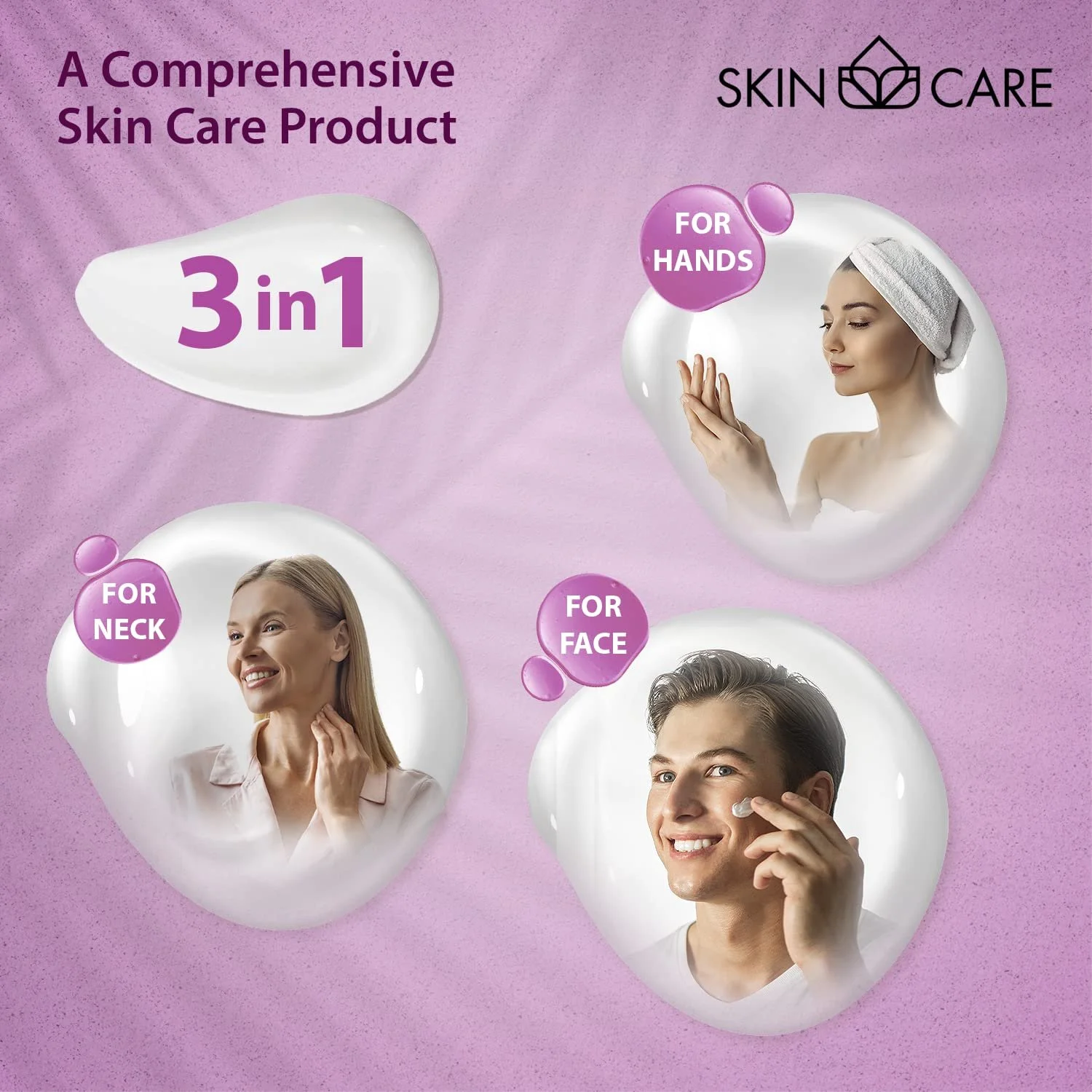 Зволожувальний крем з ретинолом 3-в-1 Skin Care Для обличчя, шиї та рук Для всіх типів шкіри 500 мл, фото №3 Зволожувальний крем з ретинолом 3-в-1 Skin Care Для обличчя, шиї та рук Для всіх типів шкіри 500 мл, фото №3