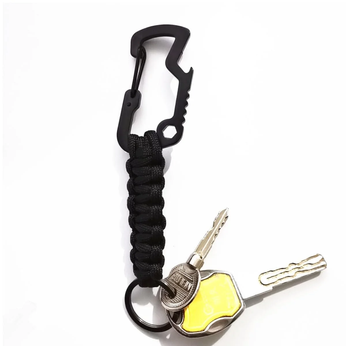 Брелок HOUSON Паракорд Карабін, 8 шт., Чорний, фото №5