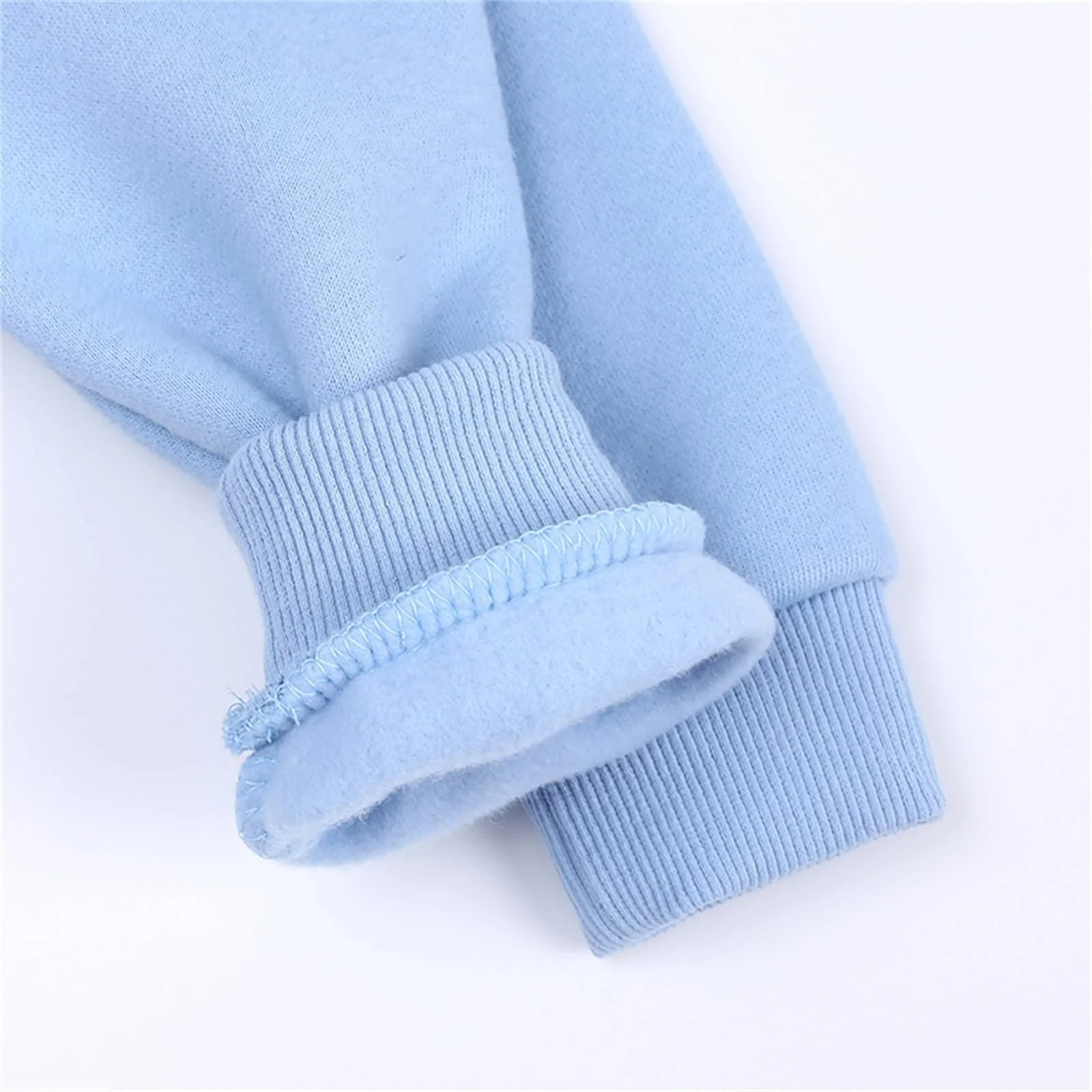 Флисовый свитер для малышей мальчиков и девочек, однотонная кофта для малышей, фото №7