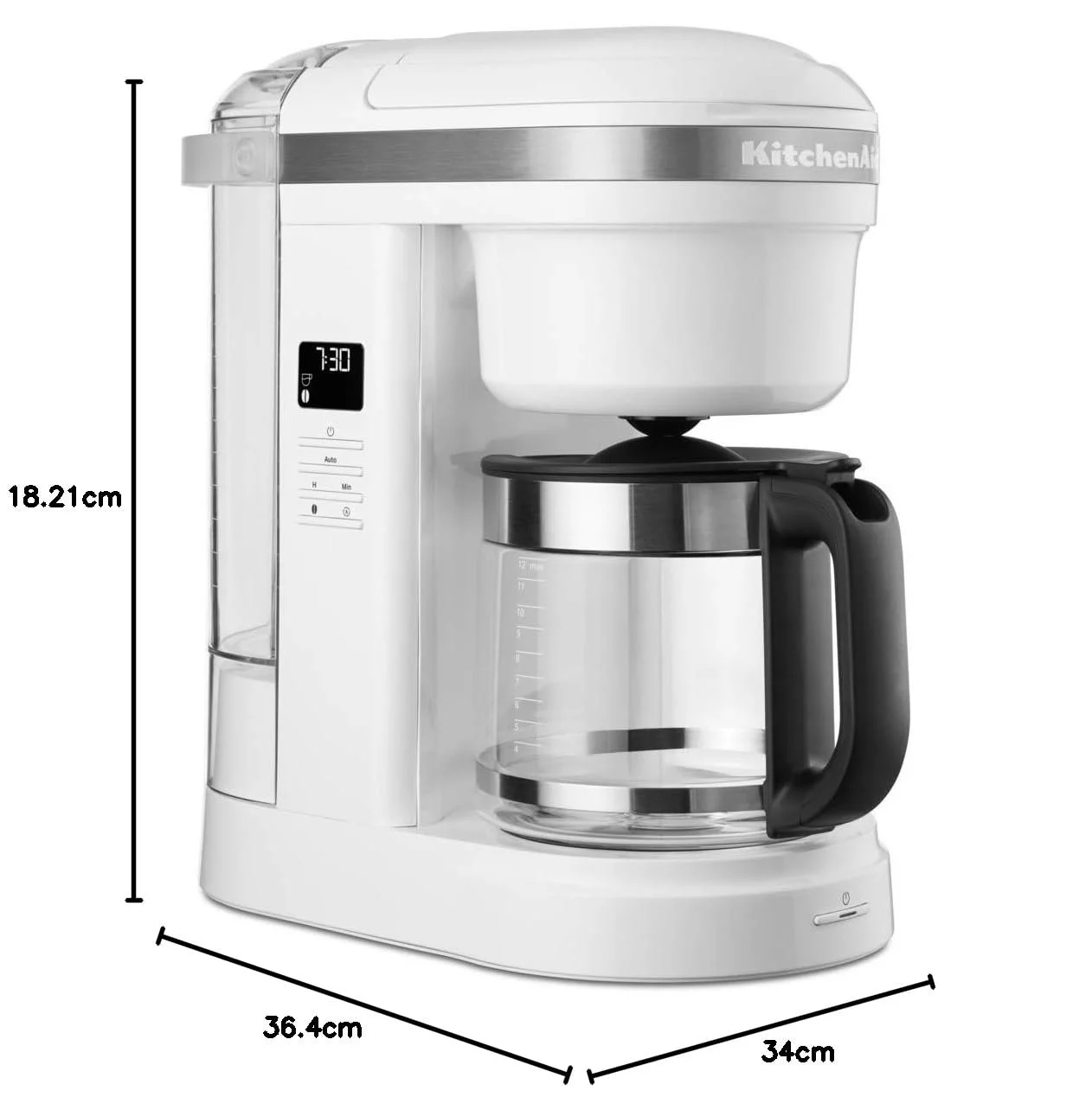 Капельная кофеварка KitchenAid 5KCM1208EWH Белая, фото №2