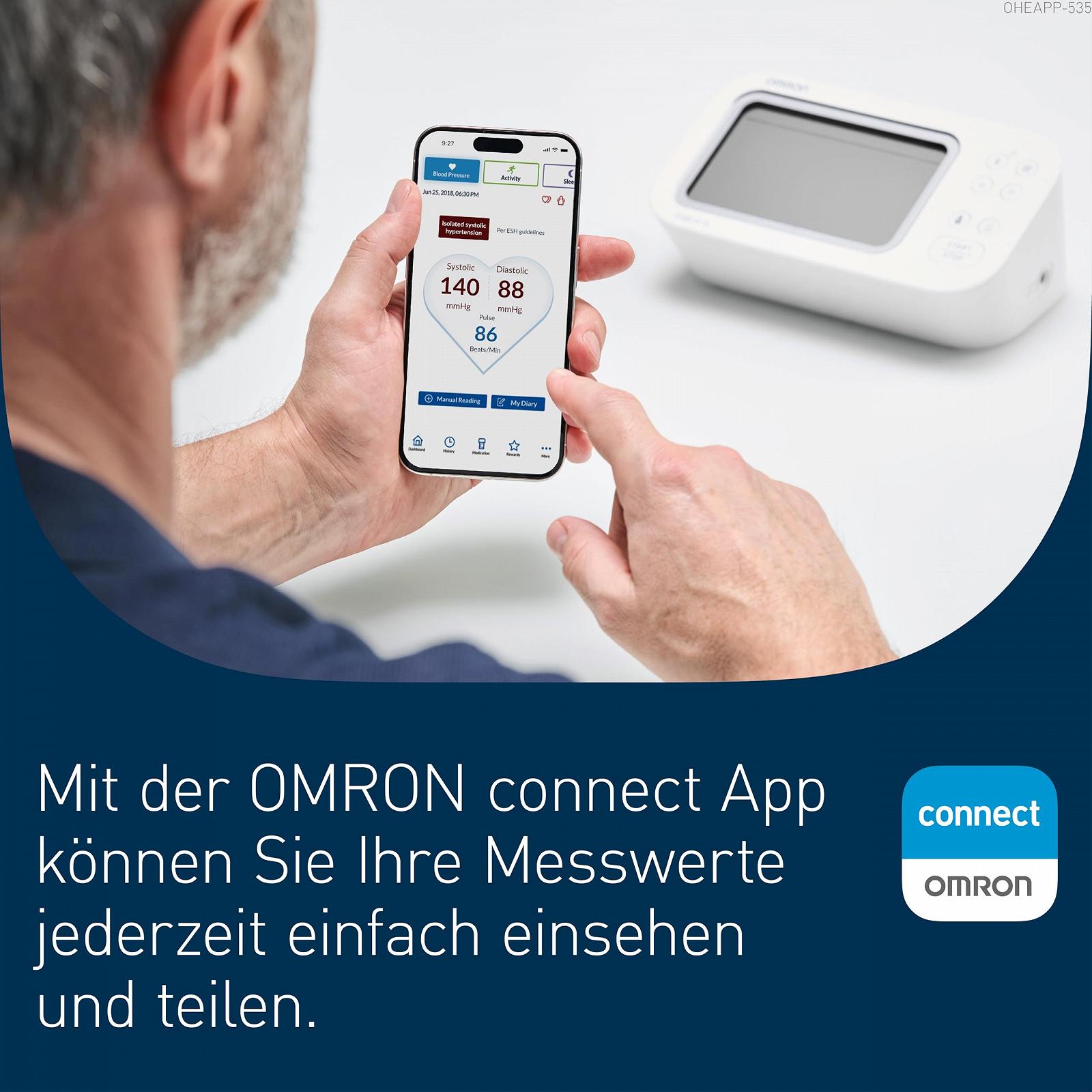 Тонометр OMRON X7 Smart AFib на плечо с манжетой Intelli Wrap 22-42 см, фото №6