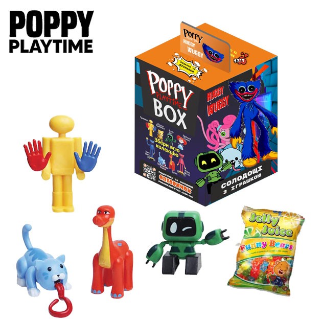 Хагги Вагги Свитбокс Кидсбокс Huggy Wuggy коллекционная фигурка мармелад и игрушка, фото №2 Хагги Вагги Свитбокс Кидсбокс Huggy Wuggy коллекционная фигурка мармелад и игрушка, фото №2