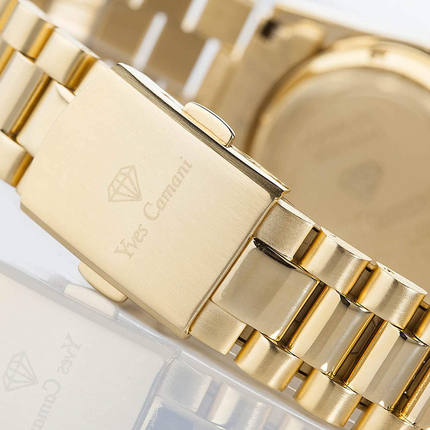 Часы Yves Camani Tiberius YC1043-E женские Кварцевые Металлический ремешок Звезды золотой, фото №7 Часы Yves Camani Tiberius YC1043-E женские Кварцевые Металлический ремешок Звезды золотой, фото №7