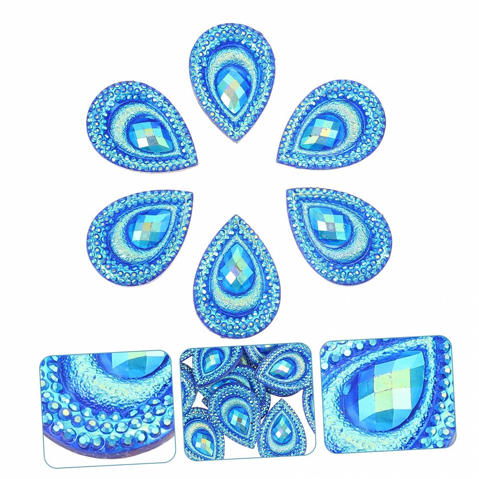 Стрази Крапля води EXCEART Форма павича, фото №8