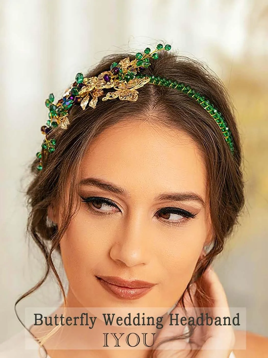 Обруч IYOU Весільний для Нареченої Зелений, фото №3