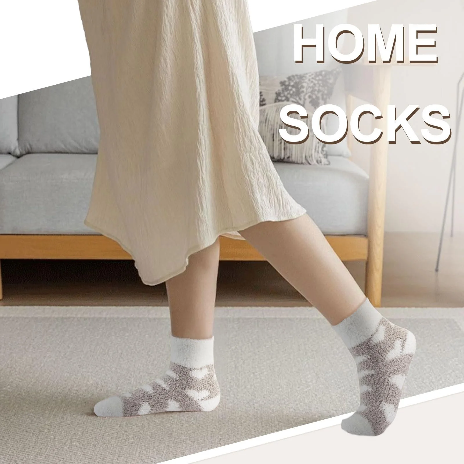 Пухнасті шкарпетки 4 пари для жінок та дівчат,, фото №4 Пухнасті шкарпетки 4 пари для жінок та дівчат,, фото №4