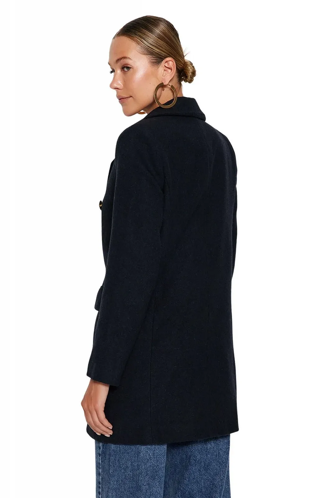 Пальто Пряме TRENDYOL Regular, фото №6 Пальто Пряме TRENDYOL Regular, фото №6