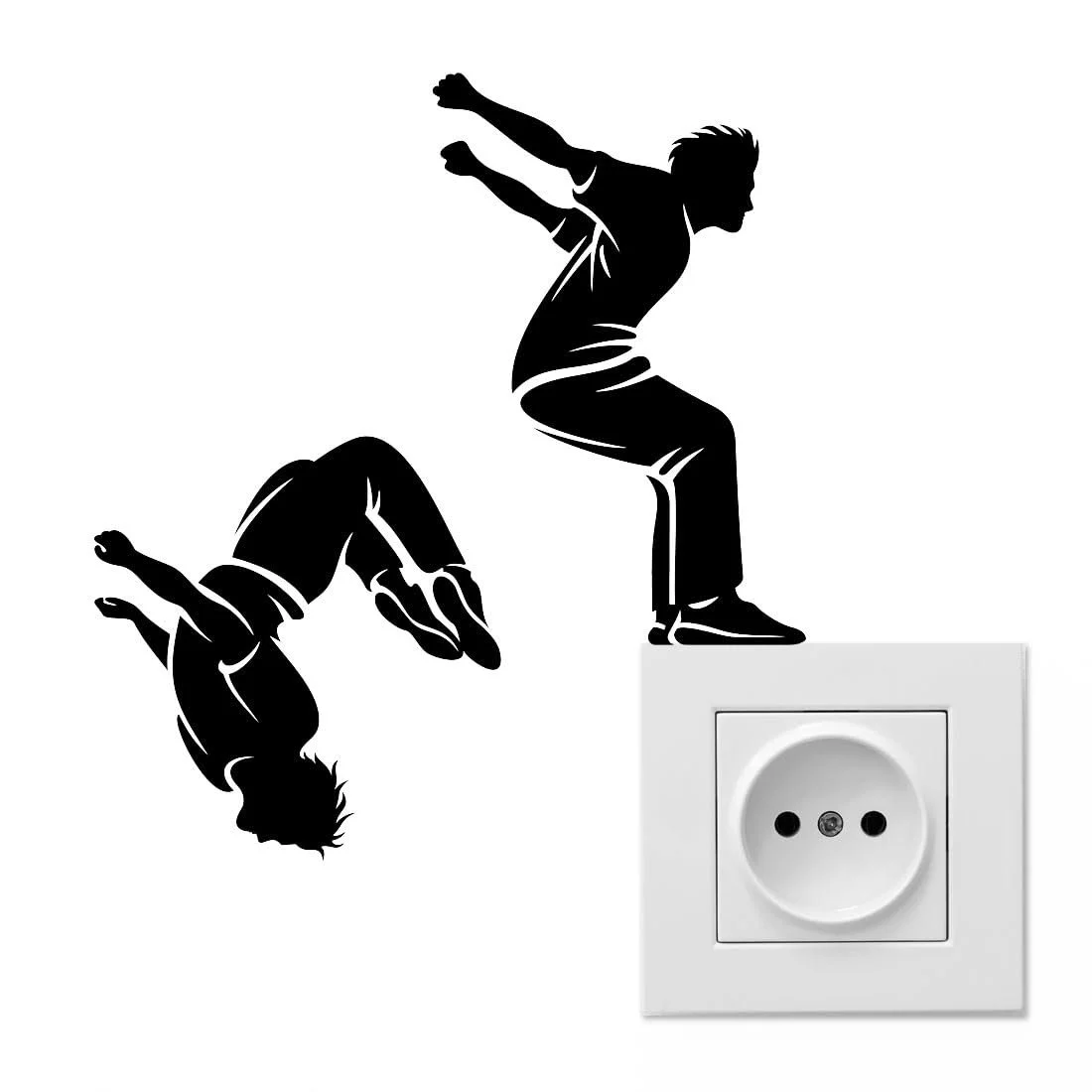 Наклейка на стіну Паркур Вінілова 150 x 150 мм, фото №1