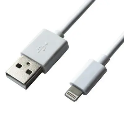Дата кабель USB 2.0 AM to Lightning 1.0m Cu 2.1А White Grand-X PL01W, фото №1