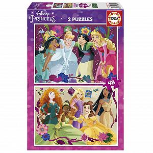 Набор пазлов Educa Disney Princess 19675 2 x 48 элементов - Фото 1