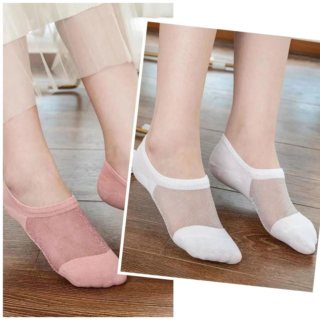 Шкарпетки-балетки Жіночі Різнокольорові 35-40 (5 пар), фото №3