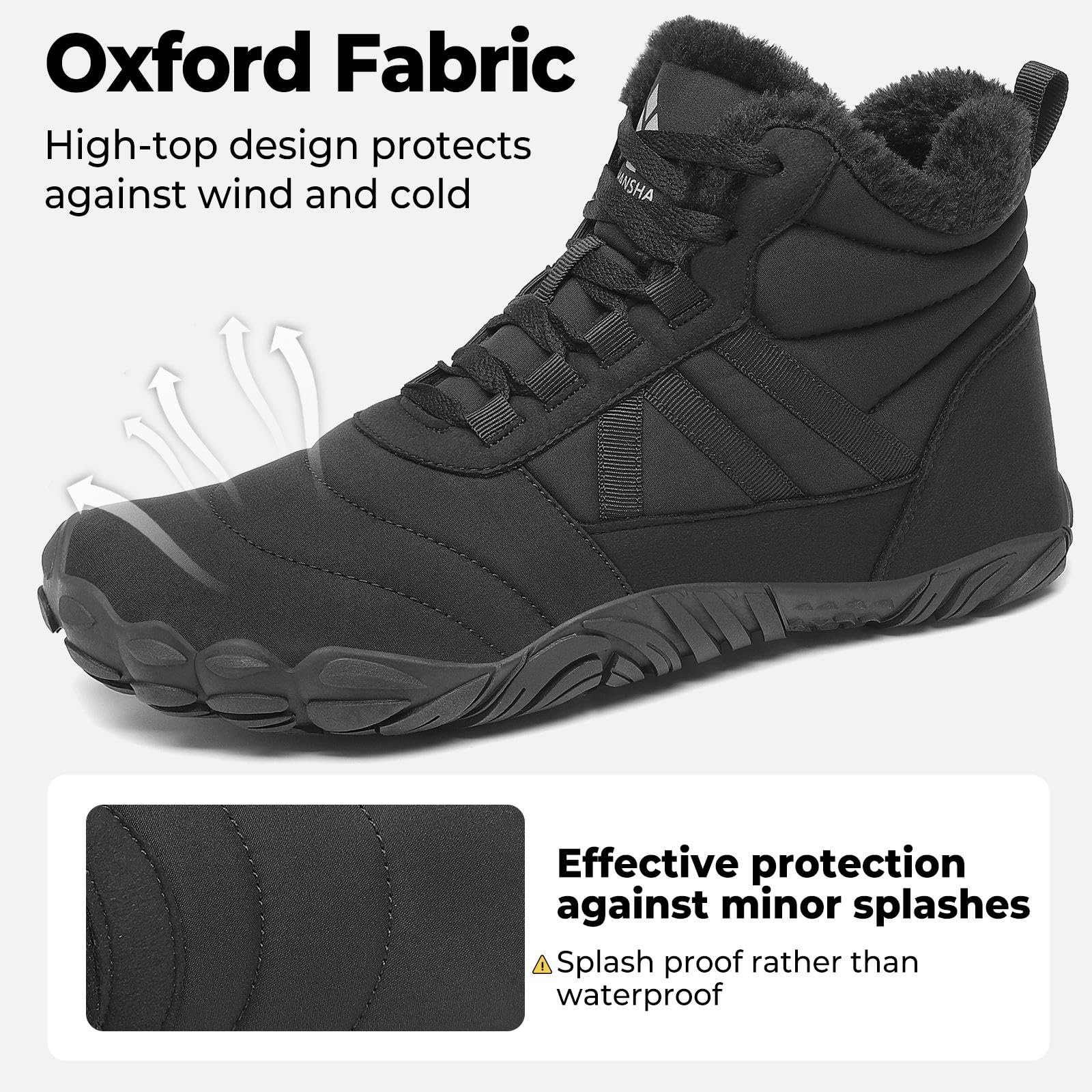 Черевики Mishansha Unisex Зимние Barefoot, Теплые Зимние Ботинки, Размер EU 36–48, фото №4