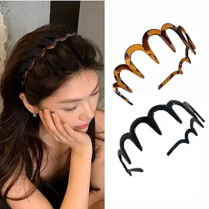 Обруч Зигзаг Cubahop с зубцами, 2 шт, Черный и Tort - Фото 1