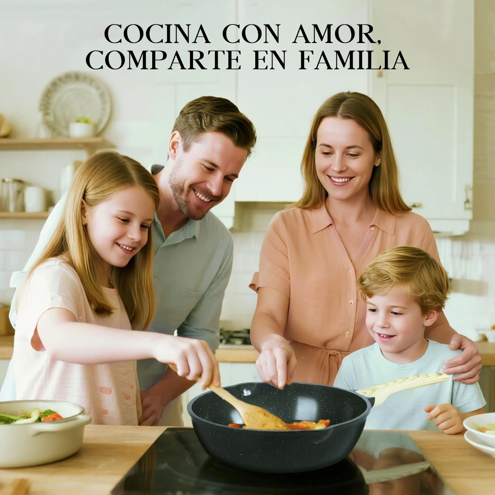 Сковорідка-вок GiPP Sauté Pans з високими стінками 28 см, антипригарна, з кришкою, 4.3 л, керамічне антипригарне покриття, сіра, фото №7 Сковорідка-вок GiPP Sauté Pans з високими стінками 28 см, антипригарна, з кришкою, 4.3 л, керамічне антипригарне покриття, сіра, фото №7