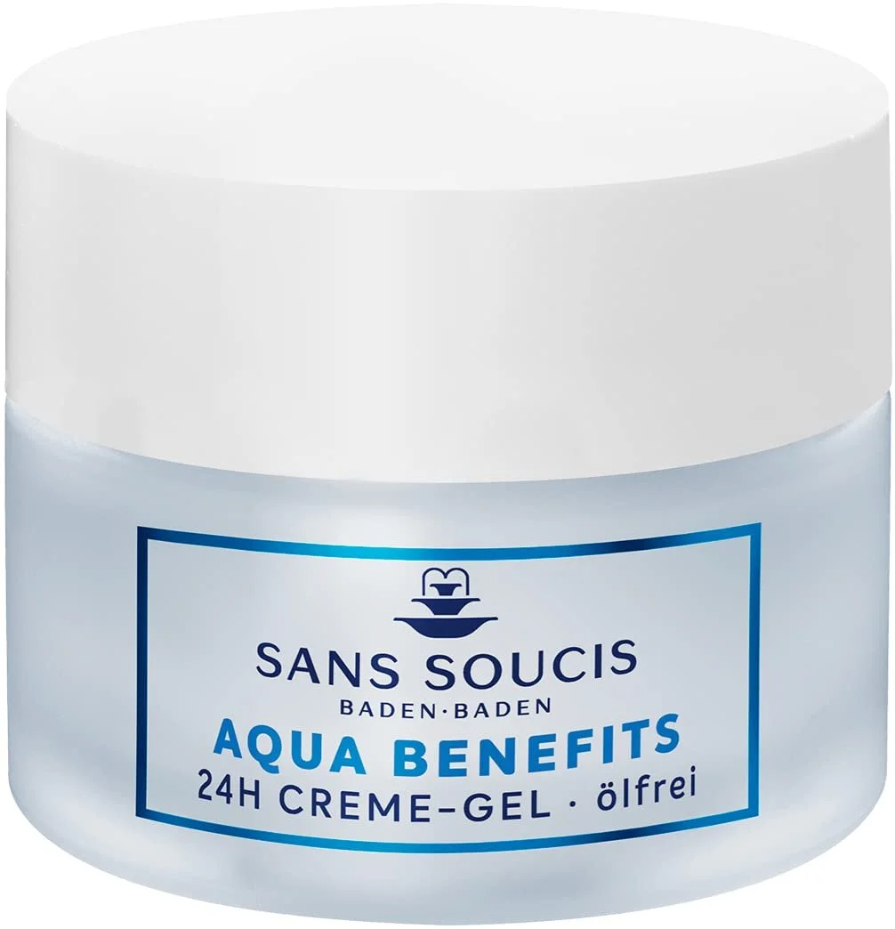 Крем-гель для обличчя Sans Soucis Face Care Aqua Benefits 24h зволожуючий без олій 50 мл, фото №1
