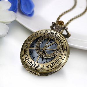 Кишеньковий годинник JewelryWe Ретро Royal Flush / Компас / Квіти / Дзвінок / Мотоцикл Бронзовий synthetic.ua - Фото 1