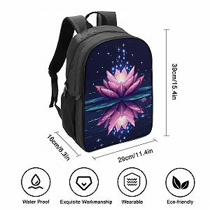 Шкільний Рюкзак RSIUUODNF Lotus Flower Для Хлопчиків та Дівчаток Підлітків, Водонепроникний, для Ноутбука, 40x28x16 см synthetic.ua - Фото 1