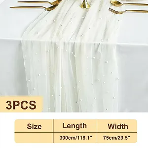 Ранер для столу Cheesecloth 3 шт. 3 м Намистини Boho ціна на synthetic.ua - Фото 1 Ранер для столу Cheesecloth 3 шт. 3 м Намистини Boho synthetic.ua - Фото 1