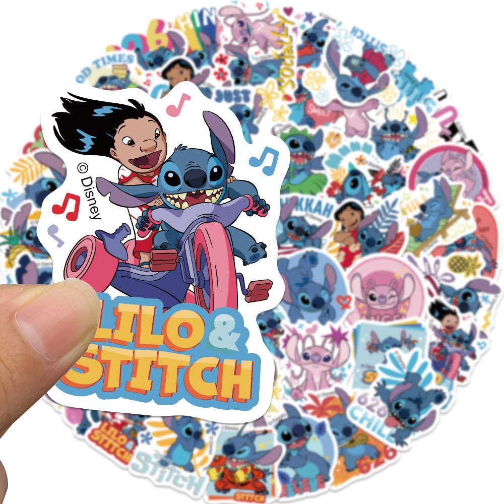 Стікери Ліло та Стіч Lilo & Stitch стікерпак наклейки набір наклейок 50 шт nak_69, фото №2