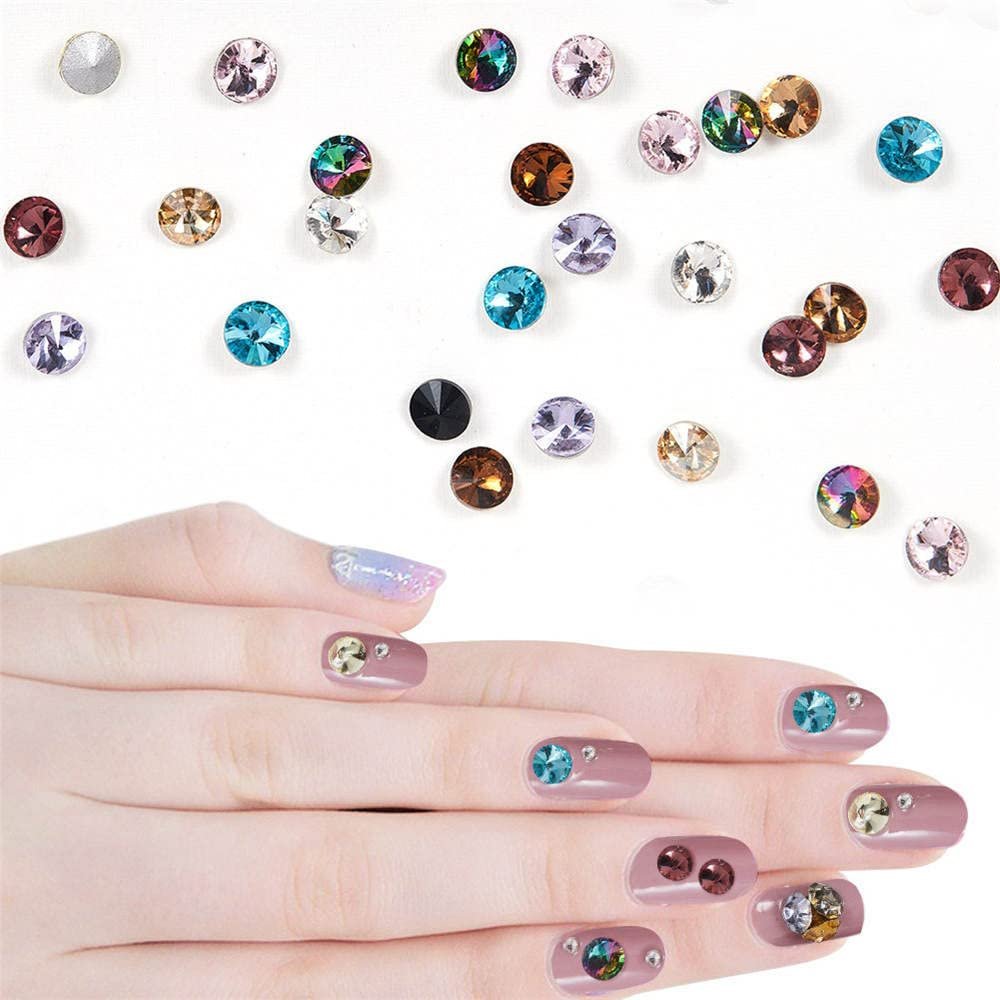 Украшения для ногтей Бриллианты Драгоценные камни Стразы Ювелирные изделия для ногтей Кончики пальцев бусины для 3D дизайна ногтей DIY Аксессуары 5 мм, фото №5