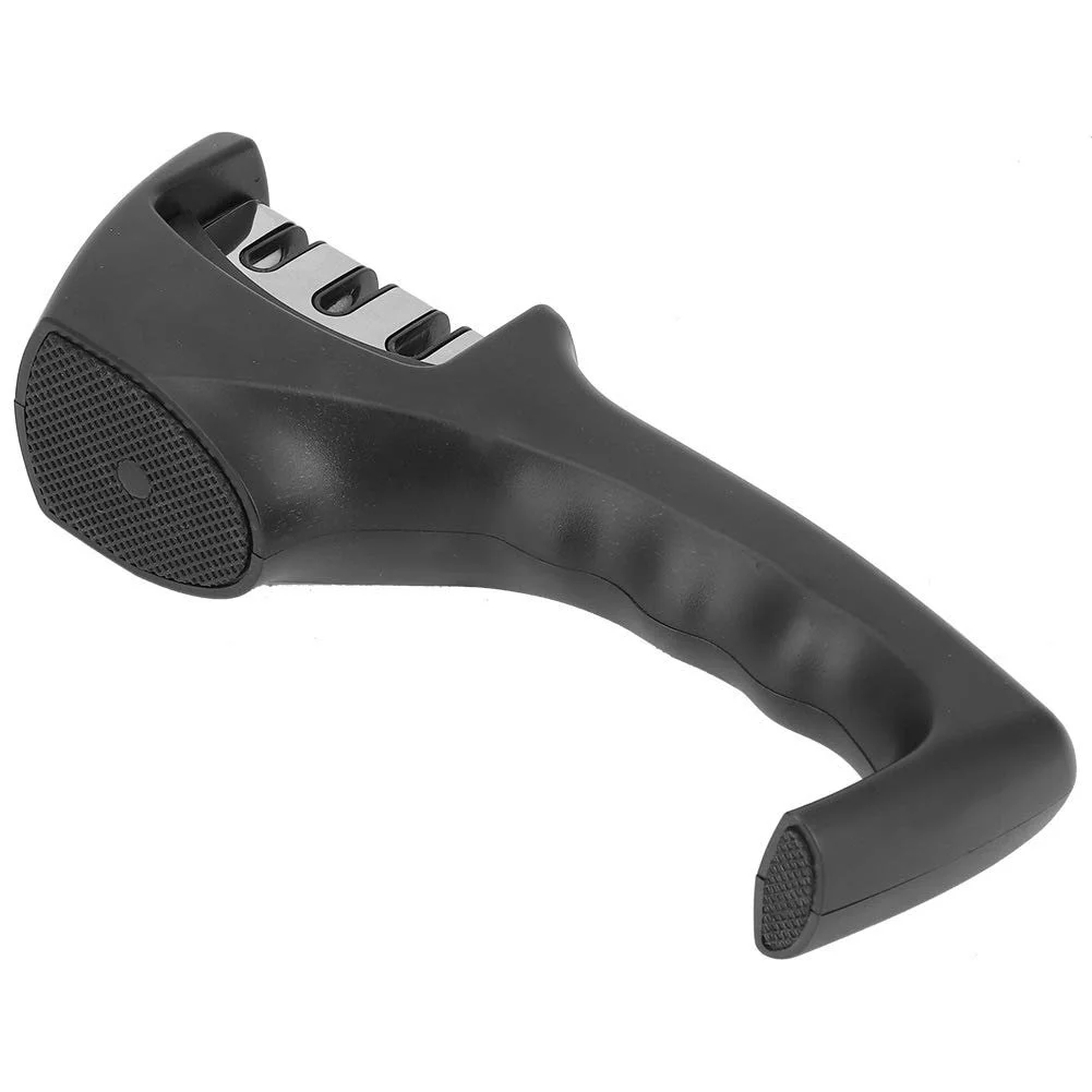 Точило для ножів ручна 3 в 1 багатофункціональна ергономічна ручка, фото №4