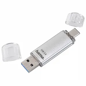 USB-накопичувач Hama C-Laeta 128GB USB-C USB-A Сріблястий ціна на synthetic.ua - Фото 1 USB-накопичувач Hama C-Laeta 128GB USB-C USB-A Сріблястий synthetic.ua - Фото 1