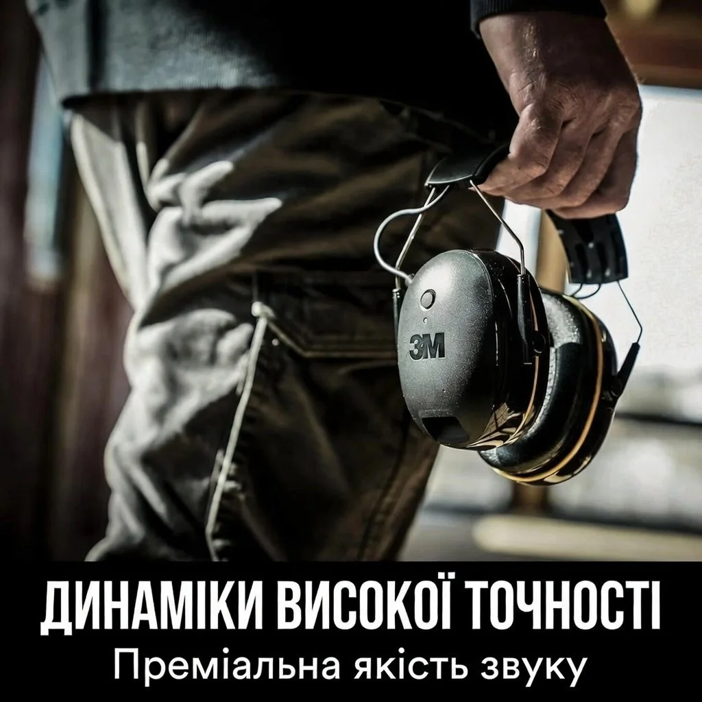 Протишумні навушники 3M WorkTunes Connect 90543 / Bluetooth / До 30 годин роботи / Чорні, фото №5