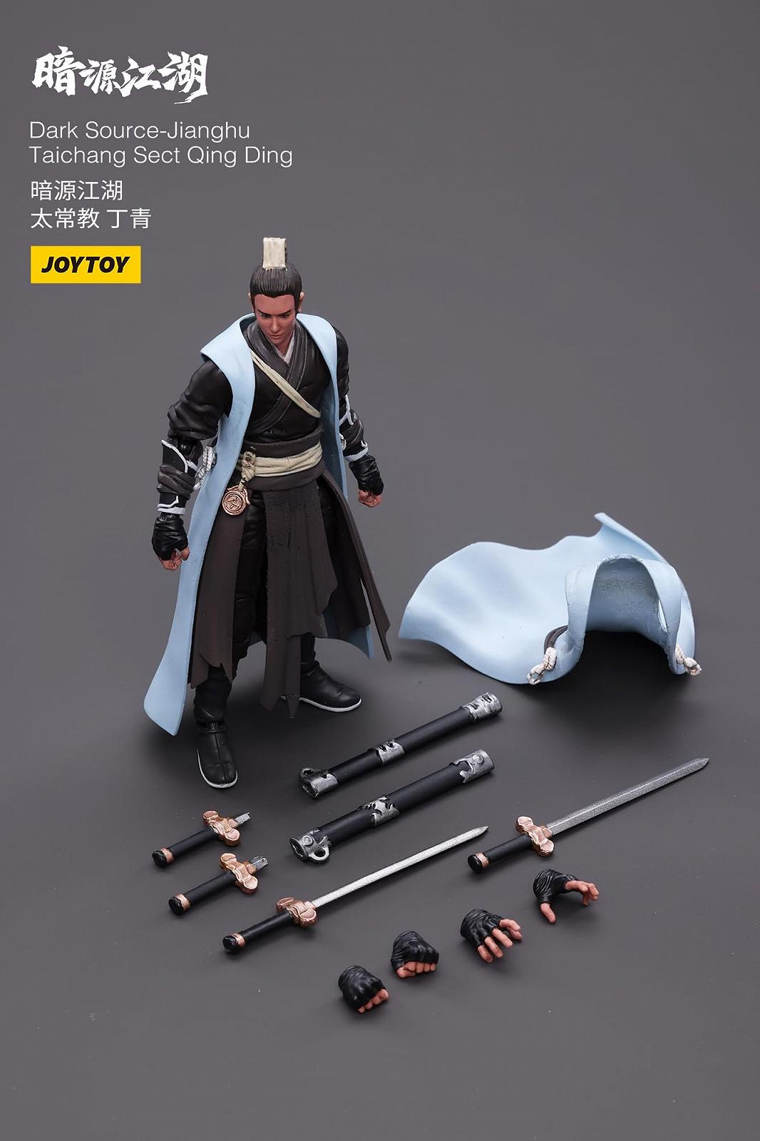 Фигурка JoyToy Dark Source Battle for The Stars Series Chinese Ancient Warriors Jianghu Taichang Sect Qing Ding, масштаб 1/18, фото №9