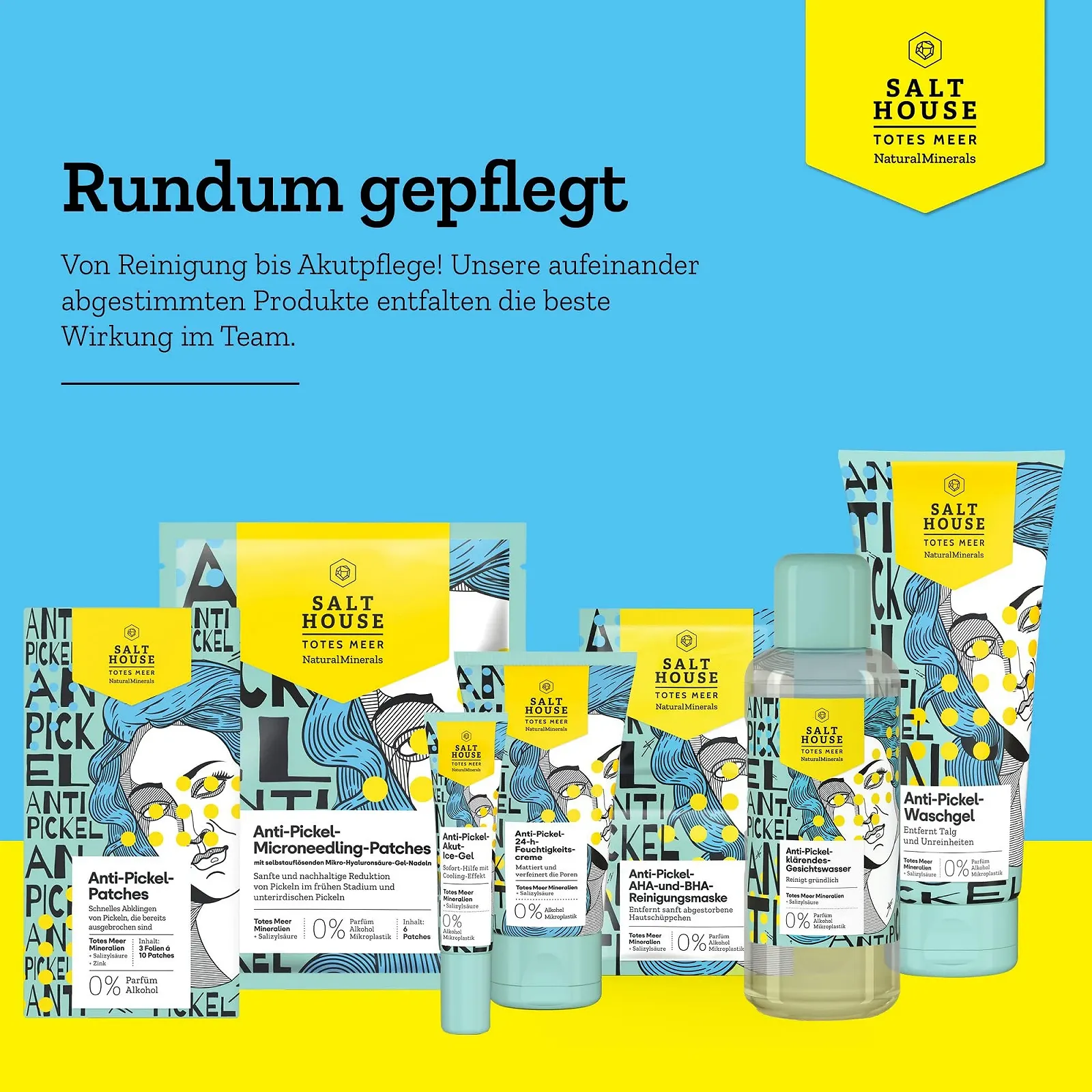 Гель для умывания Salthouse Natural Minerals Anti-Pimple, для мягкого и глубокого очищения пор, с салициловой кислотой, 200 мл, фото №7